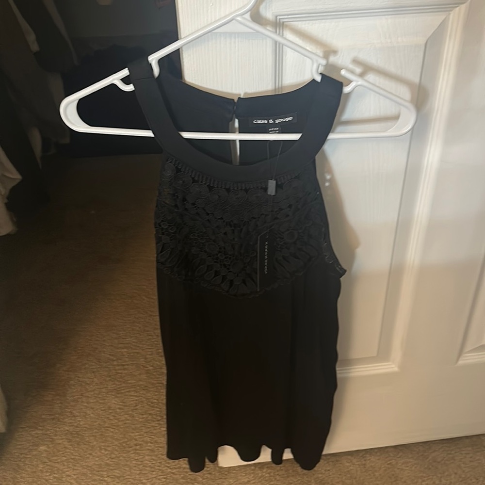 New with tags Dress Tank top Cable and Gauge Black size small